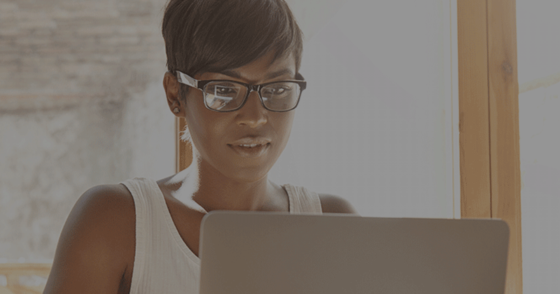 woman at computer