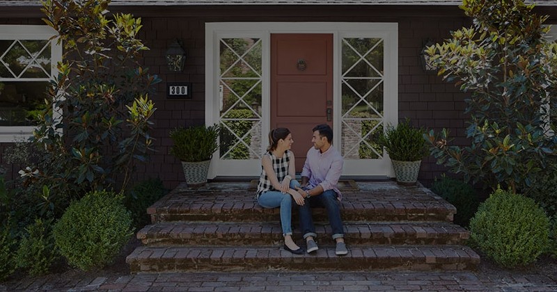 couple on steps