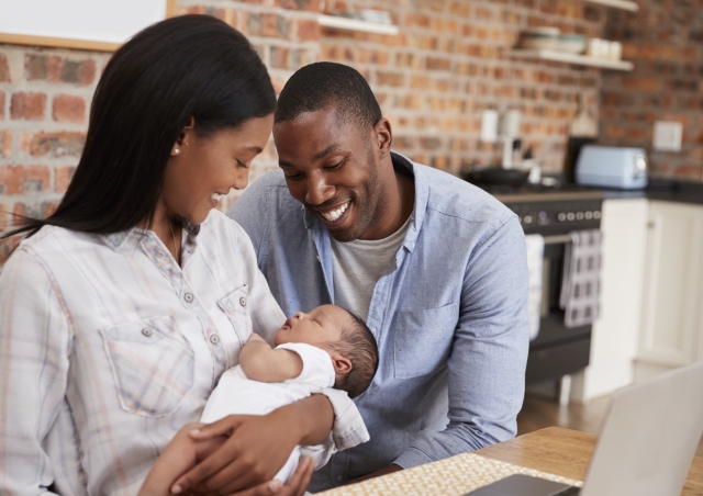 Parents with baby